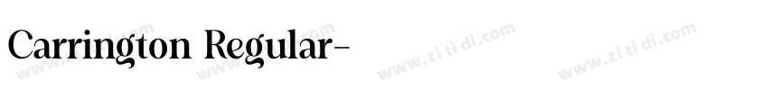 Carrington Regular字体转换